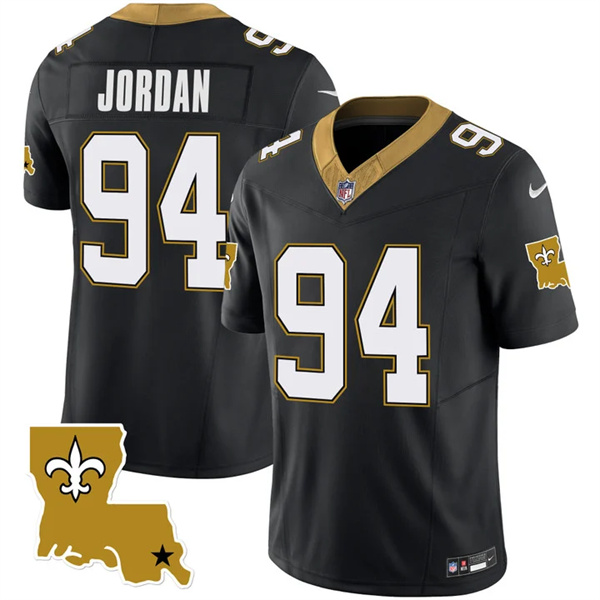 Men's New Orleans Saints #94 Cameron Jordan Black 2023 F.U.S.E. 1987 Legacy Vapor Stitched Jersey Men's New Orleans Saints #94 Cameron Jordan Black 2023 F.U.S.E. 1987 Legacy Vapor Stitched Jersey