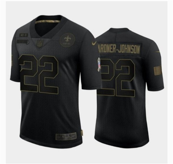 Saints #22 Chauncey Gardner-Johnson Black Salute to Service Jersey Saints #22 Chauncey Gardner-Johnson Black Salute to Service Jersey