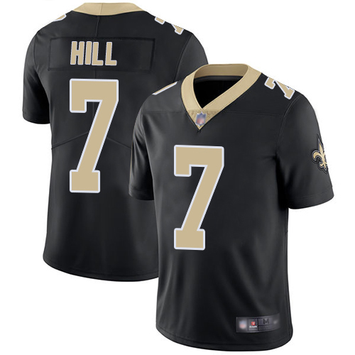Men Saints #7 Taysom Hill Black Team Color Stitched Football Vapor Untouchable Limited Jersey Men Saints #7 Taysom Hill Black Team Color Stitched Football Vapor Untouchable Limited Jersey