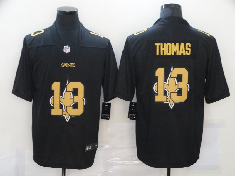 Nike Saints 13 Michael Thomas Black Shadow Logo Limited Jersey Nike Saints 13 Michael Thomas Black Shadow Logo Limited Jersey