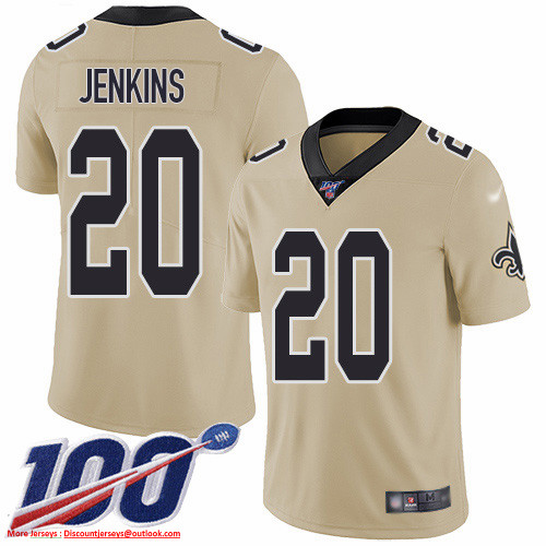 Nike Saints #20 Janoris Jenkins Gold Men's Stitched NFL Limited Inverted Legend 100th Season Jersey Nike Saints #20 Janoris Jenkins Gold Men's Stitched NFL Limited Inverted Legend 100th Season Jersey