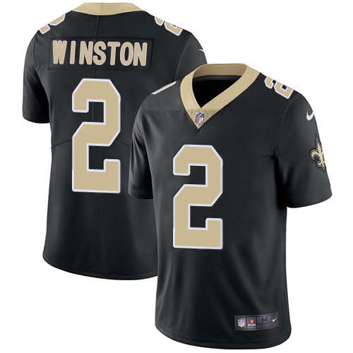 Nike Saints #2 Jameis Winston Black Team Color Men's Stitched NFL Vapor Untouchable Limited Jersey Nike Saints #2 Jameis Winston Black Team Color Men's Stitched NFL Vapor Untouchable Limited Jersey