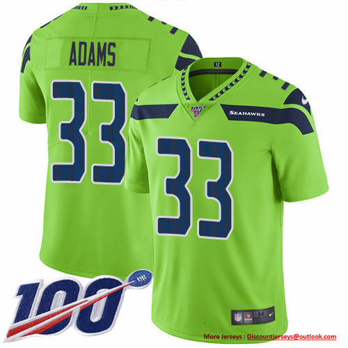 Nike Seahawks #33 Jamal Adams Green Men's Stitched NFL Limited Rush 100th Season Jersey Nike Seahawks #33 Jamal Adams Green Men's Stitched NFL Limited Rush 100th Season Jersey