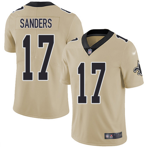 Nike Saints #17 Emmanuel Sanders Gold Men's Stitched NFL Limited Inverted Legend Jersey Nike Saints #17 Emmanuel Sanders Gold Men's Stitched NFL Limited Inverted Legend Jersey