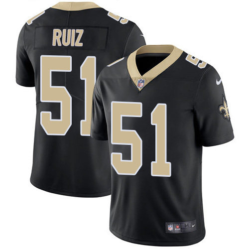 Nike Saints #51 Cesar Ruiz Black Team Color Men's Stitched NFL Vapor Untouchable Limited Jersey Nike Saints #51 Cesar Ruiz Black Team Color Men's Stitched NFL Vapor Untouchable Limited Jersey