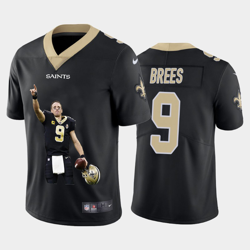 Nike Saints 9 Drew Brees Black Player Name Logo Vapor Untouchable Limited Jersey Nike Saints 9 Drew Brees Black Player Name Logo Vapor Untouchable Limited Jersey
