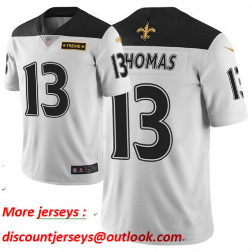 Saints #13 Michael Thomas White Men's Stitched Football Limited City Edition Jersey