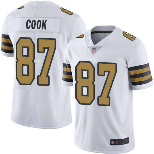 Saints #87 Jared Cook White Men's Stitched Football Limited Rush Jersey Saints #87 Jared Cook White Men's Stitched Football Limited Rush Jersey