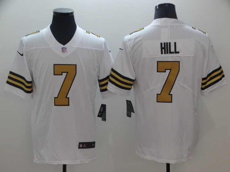 Nike Saints 7 Taysom Hill White Color Rush Limited Jersey Nike Saints 7 Taysom Hill White Color Rush Limited Jersey
