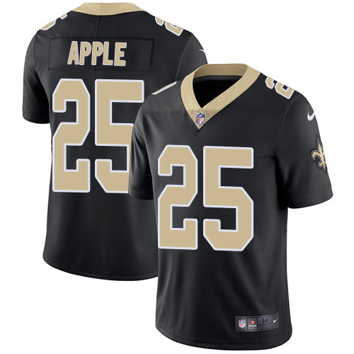 Nike Saints #25 Eli Apple Black Team Color Men's Stitched NFL Vapor Untouchable Limited Jersey Nike Saints #25 Eli Apple Black Team Color Men's Stitched NFL Vapor Untouchable Limited Jersey