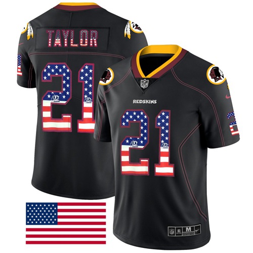 Nike Redskins #21 Sean Taylor Black Men's Stitched NFL Limited Rush USA Flag Jersey Nike Redskins #21 Sean Taylor Black Men's Stitched NFL Limited Rush USA Flag Jersey