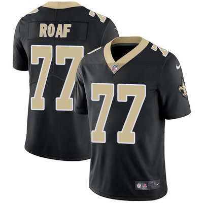 Nike Saints #77 Willie Roaf Black Team Color Men's Stitched NFL Vapor Untouchable Limited Jersey