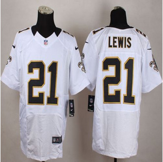 Nike New Orleans Saints #21 Keenan Lewis White Men's Stitched NFL Elite Jersey
