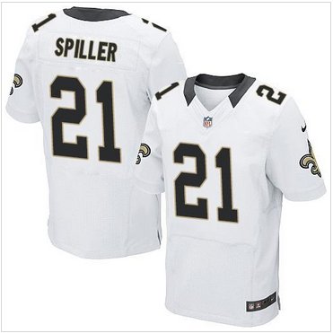 NEW New Orleans Saints #21 C.J. Spiller White Men's Stitched NFL Elite Jersey