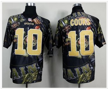 NEW New Orleans Saints #10 Brandin Cooks Team Color NFL Elite Fanatical Version Jersey
