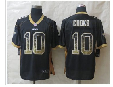 New New Orleans Saints 10 Cooks Drift Fashion Black Elite Jerseys