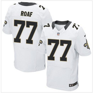 New Orleans Saints #77 Willie Roaf White NFL Elite Jersey