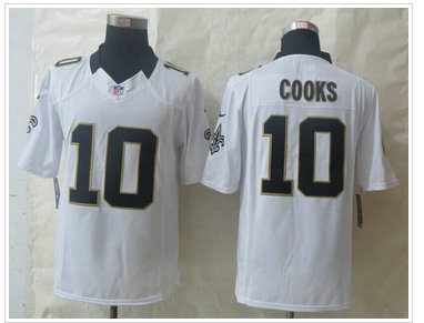 New Orleans Saints #10 Brandin Cooks White NFL Limited Jerseys