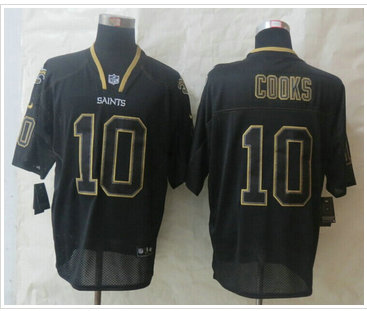 New Orleans Saints #10 Brandin Cooks Lights Out Black Elite Jerseys