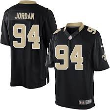 New Orleans Saints #94 Cameron Jordan black Elite Jerseys
