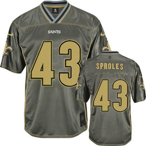 NEW New Orleans Saints #43 Darren Sproles Grey NFL Elite Vapor Jerseys