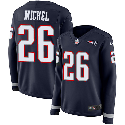 Nike Patriots #26 Sony Michel Navy Blue Team Color Women's Stitched Nike Patriots #26 Sony Michel Navy Blue Team Color Women's Stitched
