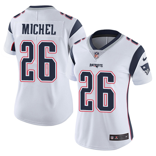 Nike Patriots #26 Sony Michel White Women's Stitched NFL Vapor Untouchable Limited Jersey Nike Patriots #26 Sony Michel White Women's Stitched NFL Vapor Untouchable Limited Jersey