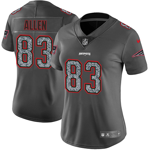 Nike Patriots #83 Dwayne Allen Gray Static Women's NFL Vapor Untouchable Game Jersey Nike Patriots #83 Dwayne Allen Gray Static Women's NFL Vapor Untouchable Game Jersey