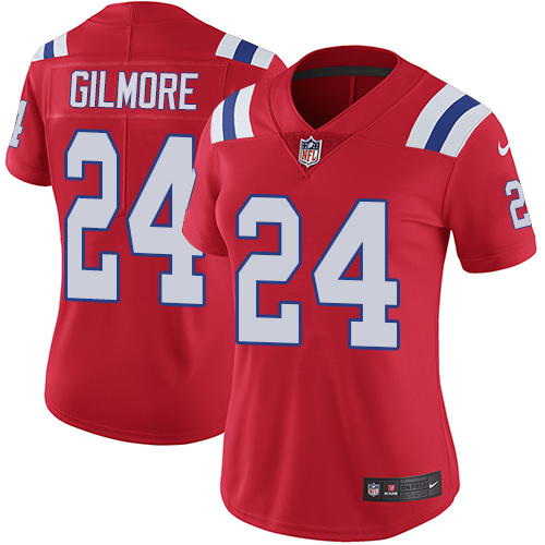 Nike Patriots #24 Stephon Gilmore Red Alternate Women's Stitched NFL Vapor Untouchable Limited Jersey Nike Patriots #24 Stephon Gilmore Red Alternate Women's Stitched NFL Vapor Untouchable Limited Jersey