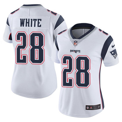 Nike Patriots #28 James White White Women's Stitched NFL Vapor Untouchable Limited Jersey Nike Patriots #28 James White White Women's Stitched NFL Vapor Untouchable Limited Jersey