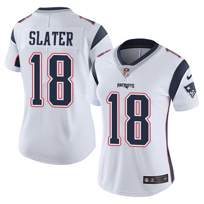 Nike Patriots #18 Matt Slater White Women's Stitched NFL Vapor Untouchable Limited Jersey Nike Patriots #18 Matt Slater White Women's Stitched NFL Vapor Untouchable Limited Jersey