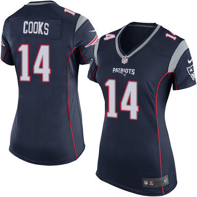 Nike Patriots #14 Brandin Cooks Navy Blue Team Color Women's Stitched NFL New Elite Jersey Nike Patriots #14 Brandin Cooks Navy Blue Team Color Women's Stitched NFL New Elite Jersey