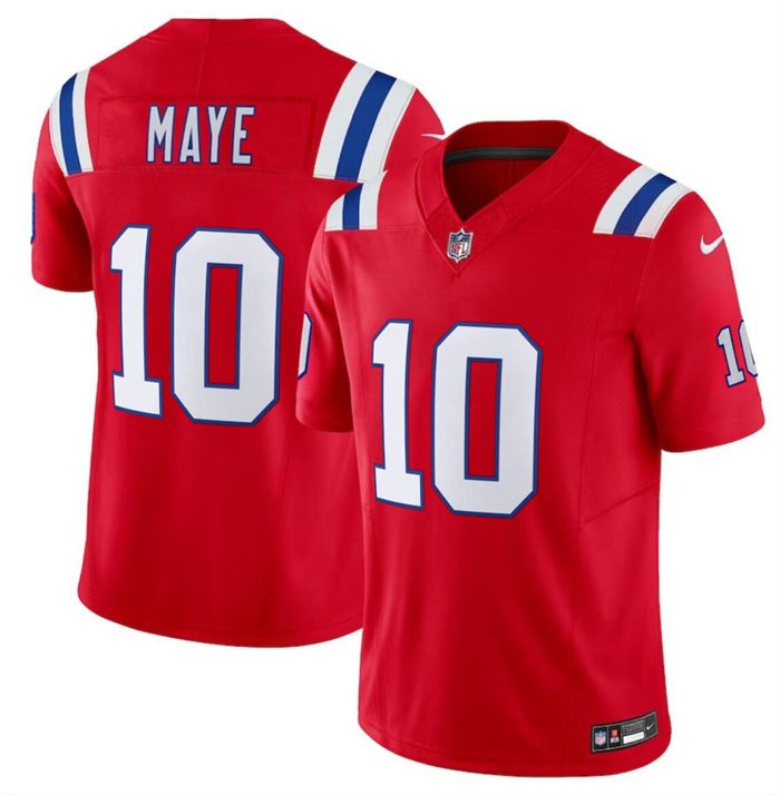 Youth New England Patriots #10 Drake Maye Red 2024 Draft F.U.S.E. Vapor Limited Stitched Football Jersey Youth New England Patriots #10 Drake Maye Red 2024 Draft F.U.S.E. Vapor Limited Stitched Football Jersey