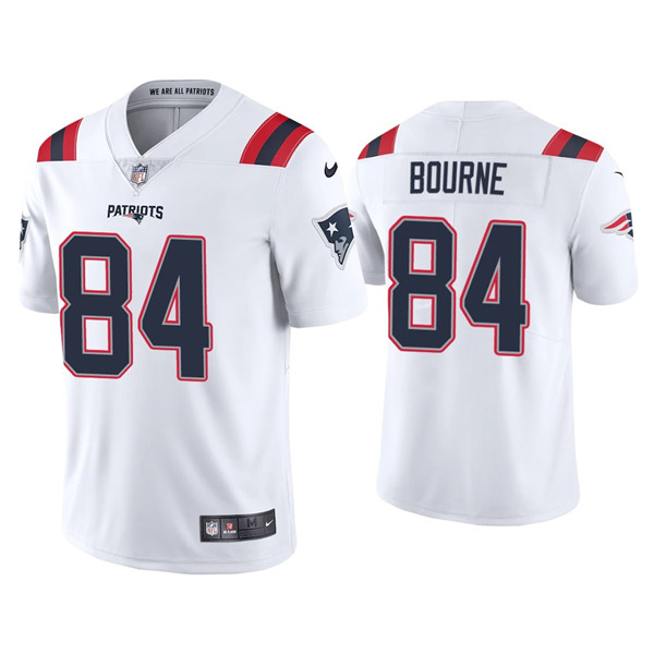 Youth New England Patriots #84 Kendrick Bourne 2021 White Vapor Untouchable Limited Stitched Jersey Youth New England Patriots #84 Kendrick Bourne 2021 White Vapor Untouchable Limited Stitched Jersey