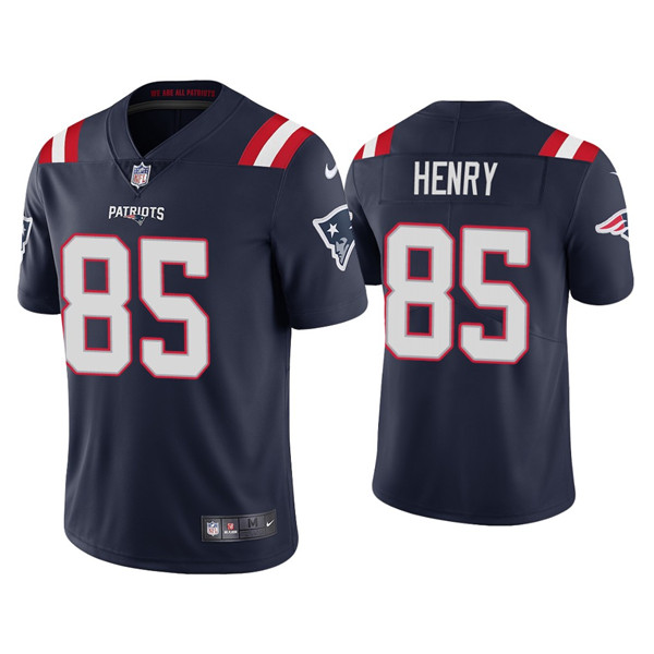 Youth New England Patriots #85 Hunter Henry 2021 Navy Vapor Untouchable Limited Stitched Jersey Youth New England Patriots #85 Hunter Henry 2021 Navy Vapor Untouchable Limited Stitched Jersey