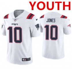Youth new england patriots #10 mac jones white 2021 vapor limited football jersey Youth new england patriots #10 mac jones white 2021 vapor limited football jersey
