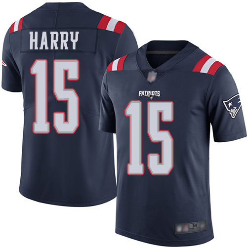 Patriots #15 N'Keal Harry Navy Blue Youth Stitched Football Limited Rush Jersey Patriots #15 N'Keal Harry Navy Blue Youth Stitched Football Limited Rush Jersey