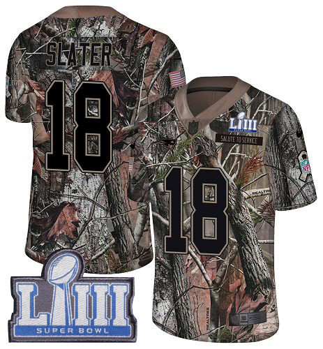 Nike Patriots #18 Matt Slater Camo Super Bowl LIII Bound Youth Stitched NFL Limited Rush Realtree Jersey Nike Patriots #18 Matt Slater Camo Super Bowl LIII Bound Youth Stitched NFL Limited Rush Realtree Jersey