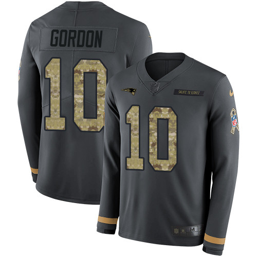 Nike Patriots #10 Josh Gordon Anthracite Salute to Service Youth Nike Patriots #10 Josh Gordon Anthracite Salute to Service Youth