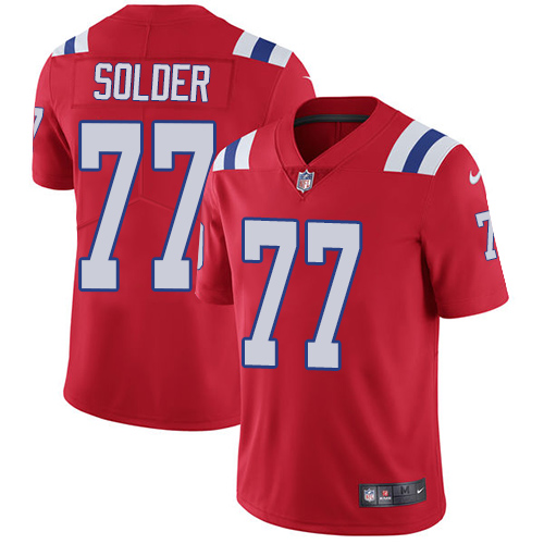 Nike Patriots #77 Nate Solder Red Alternate Youth Stitched NFL Vapor Untouchable Limited Jersey Nike Patriots #77 Nate Solder Red Alternate Youth Stitched NFL Vapor Untouchable Limited Jersey
