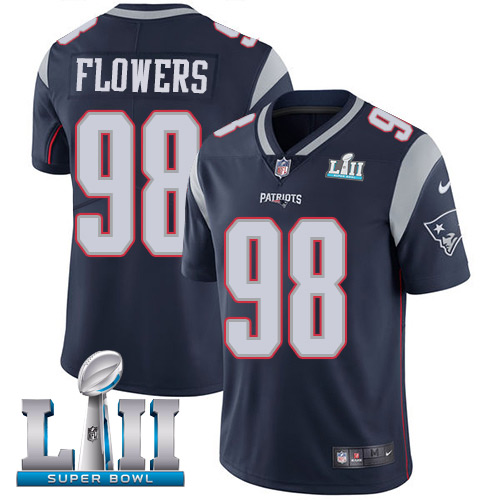 Nike Patriots #98 Trey Flowers Navy Blue Team Color Super Bowl LII Youth Stitched NFL Vapor Untouchable Limited Jersey Nike Patriots #98 Trey Flowers Navy Blue Team Color Super Bowl LII Youth Stitched NFL Vapor Untouchable Limited Jersey