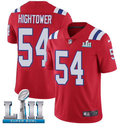 Nike Patriots #54 Dont'a Hightower Red Alternate Super Bowl LII Youth Stitched NFL Vapor Untouchable Limited Jersey Nike Patriots #54 Dont'a Hightower Red Alternate Super Bowl LII Youth Stitched NFL Vapor Untouchable Limited Jersey