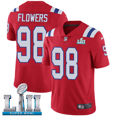 Nike Patriots #98 Trey Flowers Red Alternate Super Bowl LII Youth Stitched NFL Vapor Untouchable Limited jerseys Nike Patriots #98 Trey Flowers Red Alternate Super Bowl LII Youth Stitched NFL Vapor Untouchable Limited jerseys
