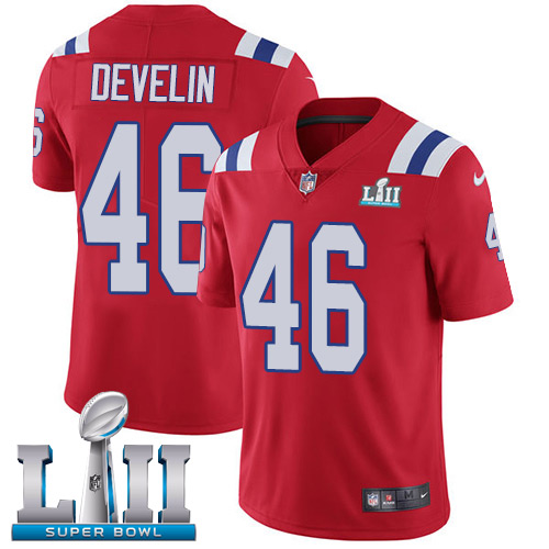 Nike Patriots #46 James Develin Red Alternate Super Bowl LII Youth Stitched NFL Vapor Untouchable Limited Jersey Nike Patriots #46 James Develin Red Alternate Super Bowl LII Youth Stitched NFL Vapor Untouchable Limited Jersey