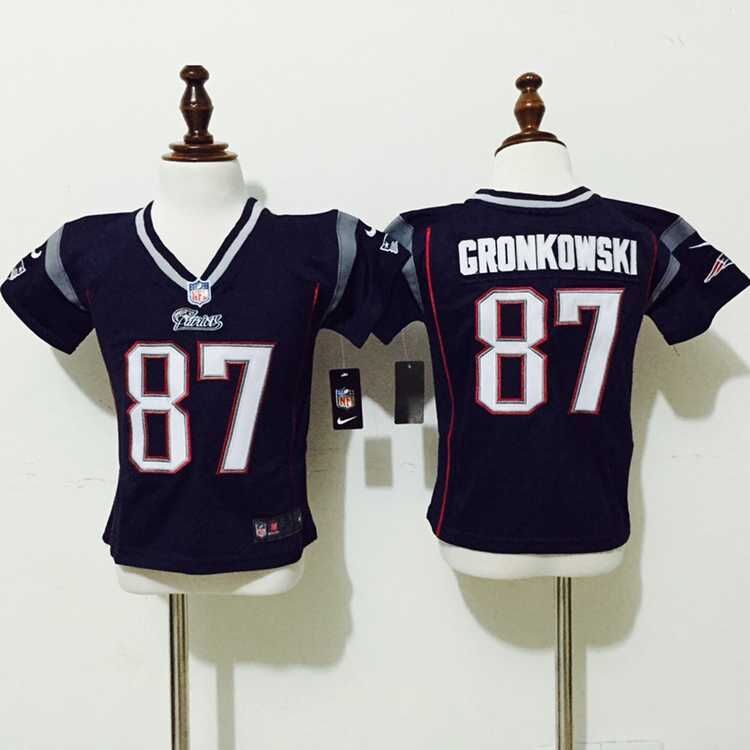 New New England Patriots #87 Rob Gronkowski Navy Blue Team Color Todder NFL Game Jersey New New England Patriots #87 Rob Gronkowski Navy Blue Team Color Todder NFL Game Jersey