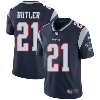 Nike Patriots #21 Malcolm Butler Navy Blue Team Color Youth Stitched NFL Vapor Untouchable Limited Jersey