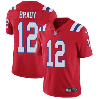 Nike Patriots #12 Tom Brady Red Alternate Youth Stitched NFL Vapor Untouchable Limited Jersey Nike Patriots #12 Tom Brady Red Alternate Youth Stitched NFL Vapor Untouchable Limited Jersey