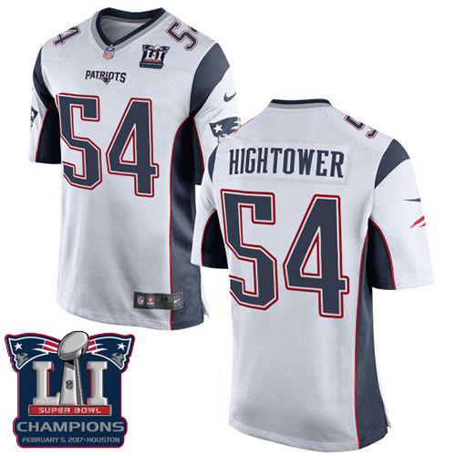 Nike Patriots #54 Dont'a Hightower White Super Bowl LI Champions Youth Stitched NFL New Elite Jersey