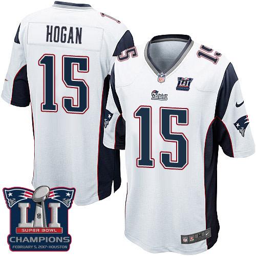 Nike Patriots #15 Chris Hogan White Super Bowl LI Champions Youth Stitched NFL New Elite Jersey Nike Patriots #15 Chris Hogan White Super Bowl LI Champions Youth Stitched NFL New Elite Jersey