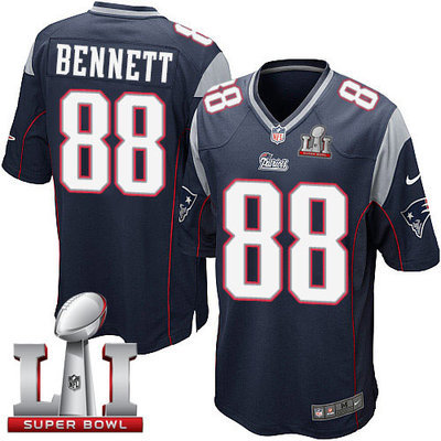 Nike Patriots #88 Martellus Bennett Navy Blue Team Color Super Bowl LI 51 Youth Stitched NFL New Elite Jersey Nike Patriots #88 Martellus Bennett Navy Blue Team Color Super Bowl LI 51 Youth Stitched NFL New Elite Jersey